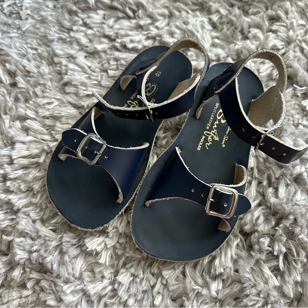 • SOLD • Navy Sun San Surfer Sandals